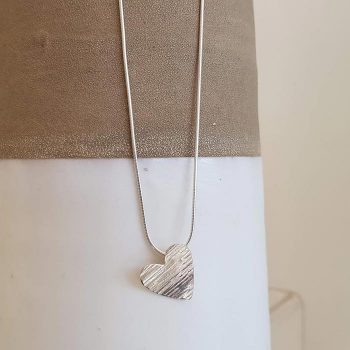 Silver Simple Heart Necklace