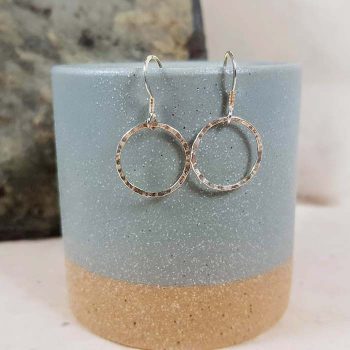 Silver Circular Earrings