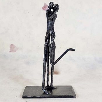 Metal Sculpture, Lovers Kissing