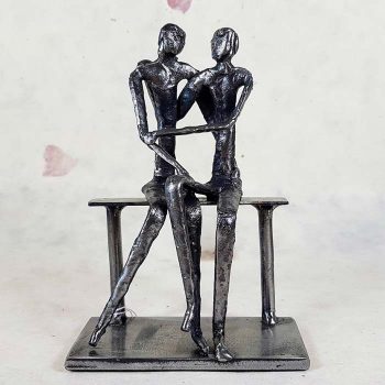 Metal Sculpture, Lovers Sitting