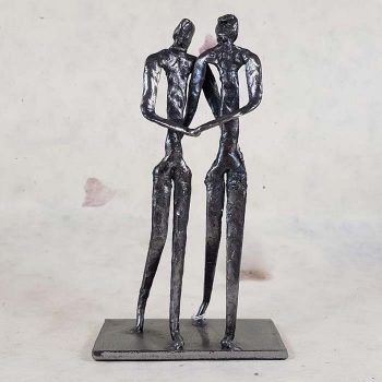 Metal Sculpture, Lovers Walking