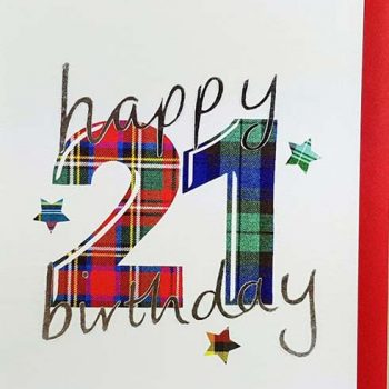 Scottish Birthday Card Special Ages 21