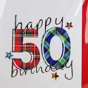 Scottish Birthday Card Special Ages 50