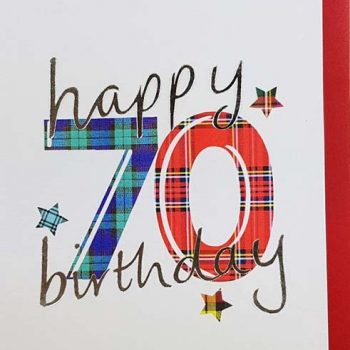 Scottish Birthday Card Special Ages 70