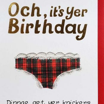 Scottish Birthday Card Knickers