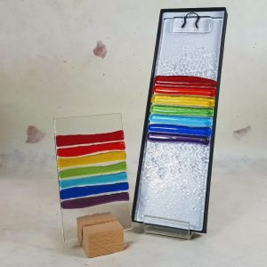 Fused Glass Rainbow Hanging 2