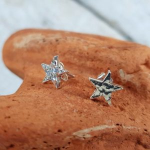 HAMMERED STAR SHAPED STUDS DETAIL