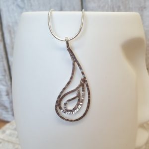 Silver Paisley Design Pendant