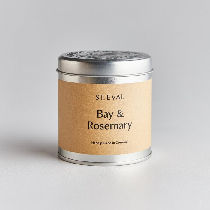 BAY & ROSEMARY SCENTED CANDLE TIN