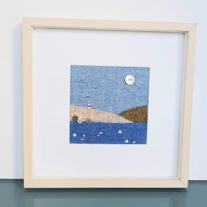 HARRIS TWEED EMBROIDERED LANDSCAPE