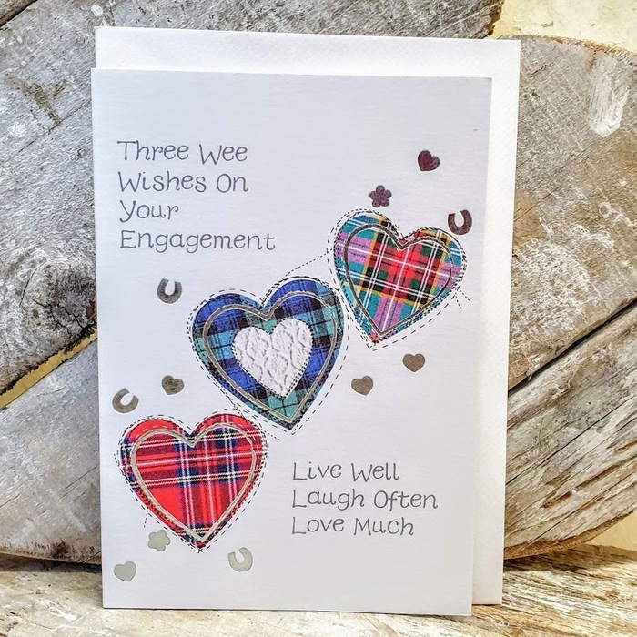 THREE WEE WISHES ENGAGEMENT CARD