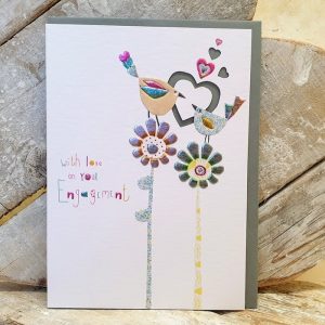 WITH LOVE ON YOUR ENGAGEMENT CARD