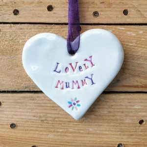 CERAMIC HEART LOVELY MUMMY