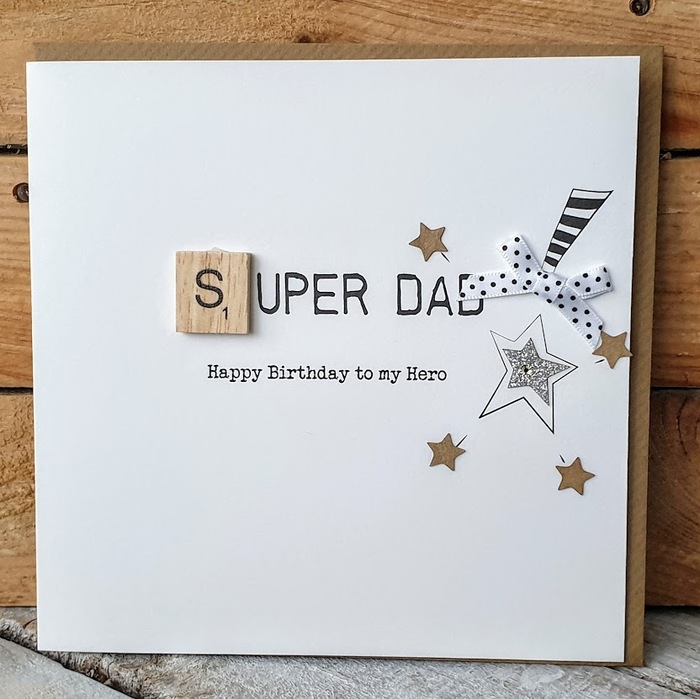 SUPER DAD BIRTHDAY CARD