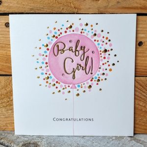 BABY GIRL CARD CONGRATULATIONS