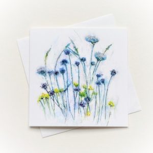 BLANK CARD BLUE GRASSES