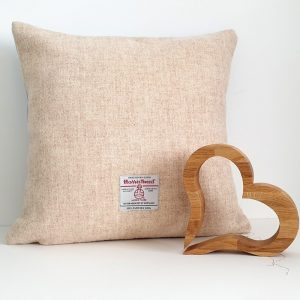 SQUARE HEART CUSHION BY MRS TWEEDY DETAIL