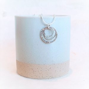 SMALL MULTILINK SILVER PENDANT