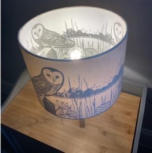 BARN OWL LAMPSHADE DETAIL