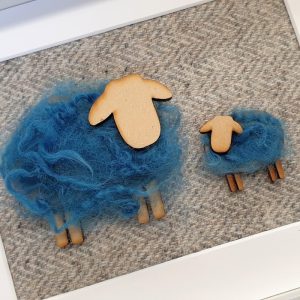 BLUE SHEEP AND HARRIS TWEED PICTURE DETAIL