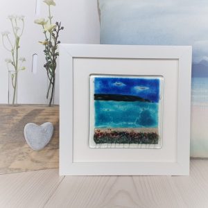 SMALL FRAMED FUSED GLASS PANEL