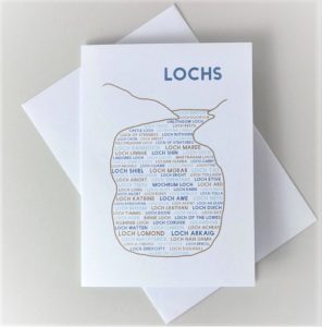 LOCHS GREETINGS CARD