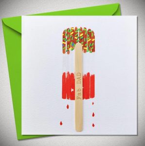 LOLLY STICK FATHERS DAY CARD