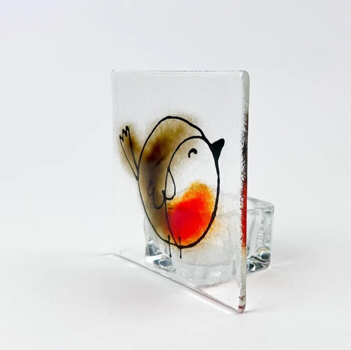 ROBIN GLASS CANDLE HOLDER DETAIL
