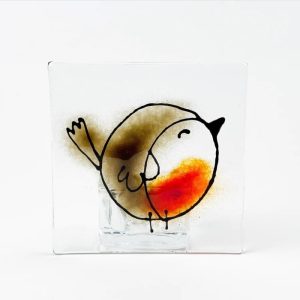 ROBIN GLASS CANDLE HOLDER