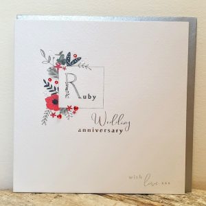 RUBY WEDDING CARD