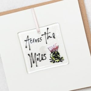 GLASS DECORATION 1 CARD