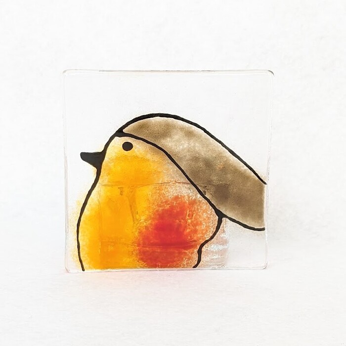 SMALL ROBIN CANDLE HOLDER 1