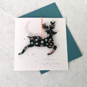 STAG DECORATION FESTIVE CARD