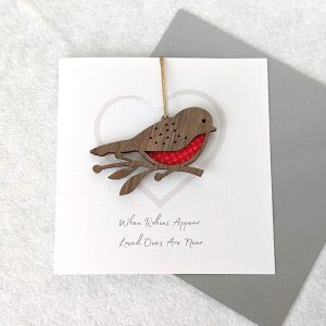 WHEN ROBINS ARE NEAR CARD