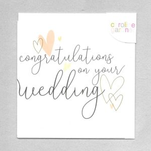 CONGRATULATIONS ON YOUR WEDDING CARD