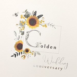 GOLDEN WEDDING ANNIVERSARY CARD 1