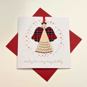 ANGEL DECORATION BIRTHDAY CARD