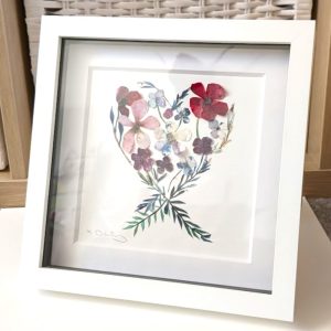 FRAMED ORIGINAL,HEART GARLAND