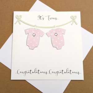 ITS TWINS BABY CARD