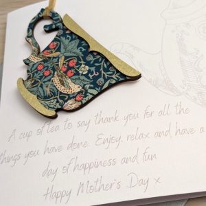 MOTHER’S DAY CARD TEACUP DECORATION DETAIL